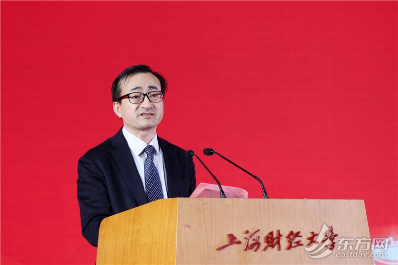 上海财经大学校长、党委副书记刘元春 东方网记者柏可林 摄